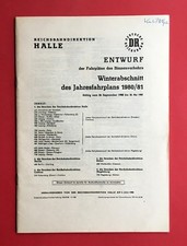 DDR Entwurf DR Jahres Fahrplan