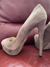 Original PRADA High Heels Gr 39/5 Stilettos Plateau Plattform Echtleder Mega