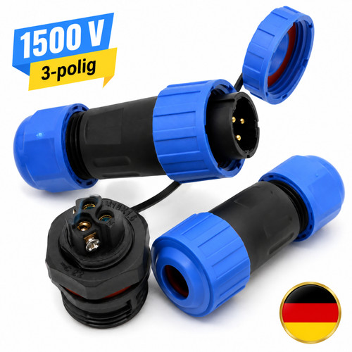 Polig wasserdichter ip68 - 3-polig,