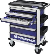 Promat Plus Werkzeugwagen Werkstattwagen inkl. 96-tlg. Werkzeug 6 Schubladen