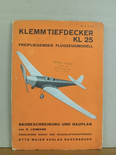 Klemm tiefdecker - klemm-tiefdecker, kl