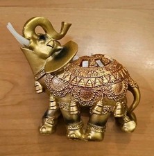Elefanten Statue Gold