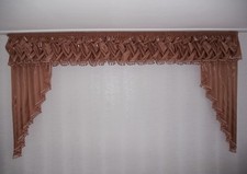 Gardinen, Querbehang mit Quasten