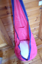 LIVARNO home Kinder Hängesessel pink, integriertem Kissen weiß Ø55 x 165 cm