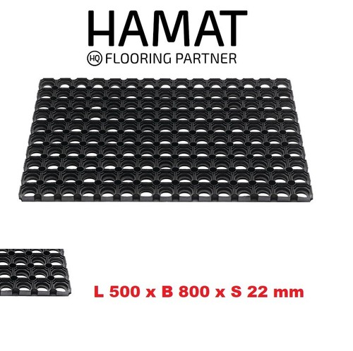 Hamat gummi fußmatte 500 x - fußmatte, l