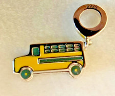 Gelber Schulbus Sterlingsilber