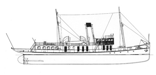 Schaarhörn peildampfer 1907 - schaarhÖrn,,
