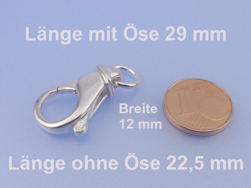 Echt 925 silber karabiner - echt,