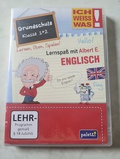 CD-ROM Lernspaß mit Albert E. ENGLISCH Grundschule Kl. 1 + 2 Lernen Üben Spielen