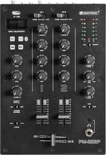 Omnitronic PM-222P 2-Kanal DJ-Mixer 2 Eingänge Mikro Eingang Cue USB Vorhören