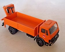 Conrad Mercedes-Benz LKW mit Atlas Lade-Kran, 1:50, Neuw. Baufahrzeug 1:50