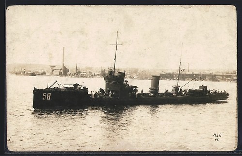 Foto torpedoboot t158 - foto-ak, sm