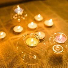 Glas kerzenhalter runde - glas,
