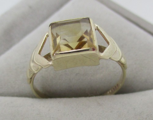 Eleganter ring 333er gold - ring, mit