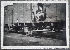 Foto Wehrmacht Jugend Waggon Reichsbahn Stettin Ente A021-90