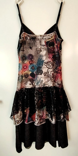 Damen patchworkkleid kleid - patchworkkleid,