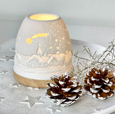 Iglu Porzellan Windlicht