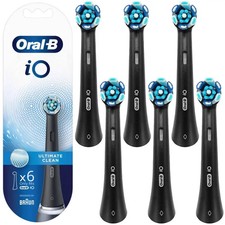 NEU Oral-B Aufsteckbürsten iO Ultimate Clean Black 6 Stück Sanfte Reinigung Neu