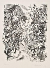 Rolf Münzner Frauenakt Surrealismus Leipziger Schule Lithografie 1973 I/15/50