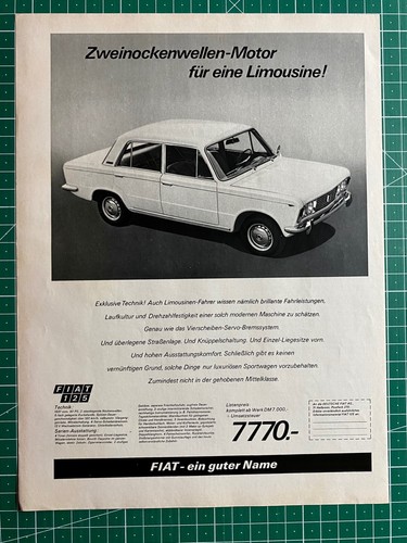 Fiat 125 dohc motor oldtimer - 125,