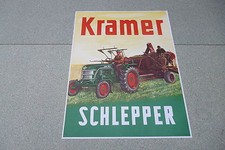 Kramer Schlepper   altes Werbeplakat   selten