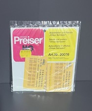 Preiser decals 20076 zirkus - preiser,