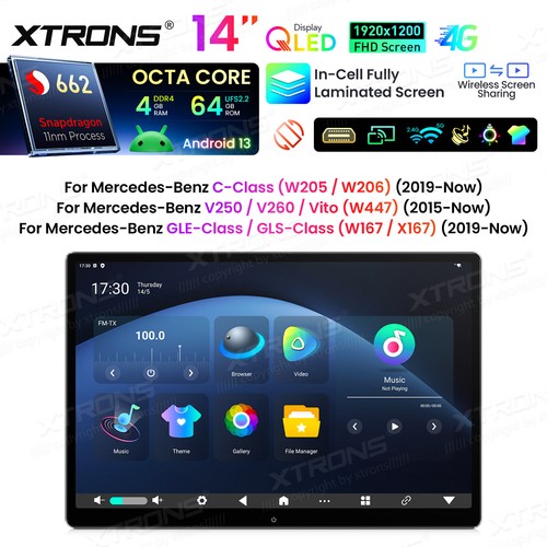 Xtrons kopfstützenmonitor - 14",