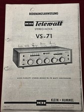 K+H VS-71 Bedienungsanweisung