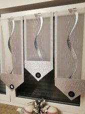 Scheibengardinen, 90-100 cm.