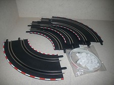 61603 Carrera GO GO+ D143  4x Kurve 1/90° Click-System Neu! + 4 Leitplanken 1/90