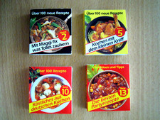Maggi 4 x  Mini Kochbücher Band 2, 5, 10 und 13 TOP