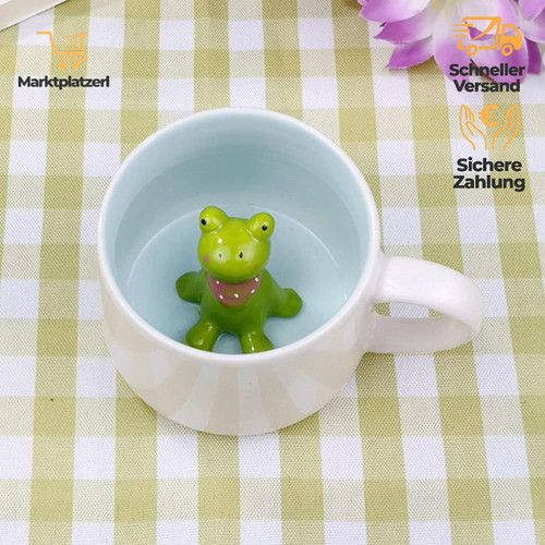 Kaffeetasse frosch lustig - frosch,