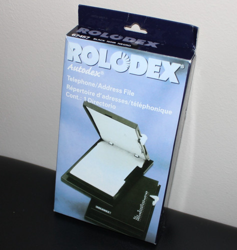 Open box rolodex autodex - open,