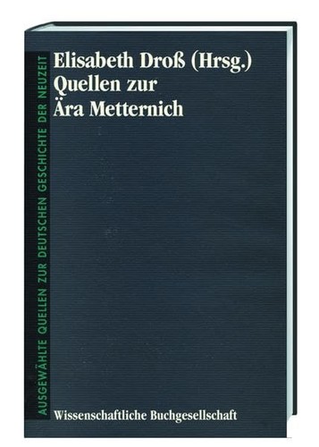 Quellen zur ära metternich - zur,