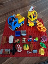 Lego Duplo Konvolut mit LKW Bagger Anleitung für Supermarkt Grundplatte