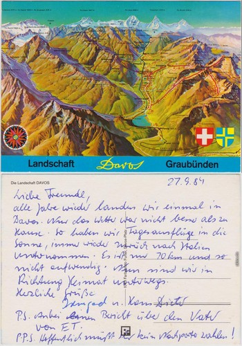Davos reliefkarte graubünden - davos,