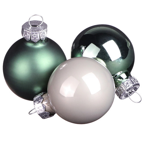 Glas mini weihnachtskugeln - mini,