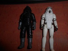 Star Wars Kenner 2 Figuren Tie Fighter Pilot Stormtrooper 1980 orig