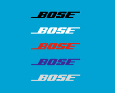 2 x Bose Logo Schriftzug Autoaufkleber Tuning Sticker Lautsprecher 10x1.3cm
