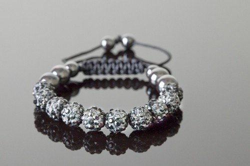 Shamballa armband schwarz - shamballa,