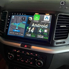 Für VW Sharan II 7N Seat Alhambra 2 1+32GB Android 14 Autoradio Carplay NAVI KAM
