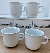 Thomas Trend Weiß 4 x Kaffeebecher Henkelbecher Tassen Becher, Höhe 8,3 cm