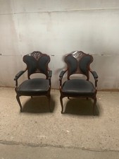 Paar antike Armlehnstühle in