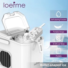 Haushalts Eiswürfelmaschine Klein Selbstrreinigung IceMaker für Haushalt & Party