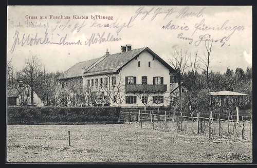 Ansichtskarte forsthaus kasten - forsthaus,