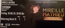 Ticket Mireille Mathieu Berlin