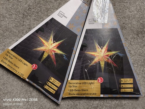 2er set weihnachtsstern led - 2er,