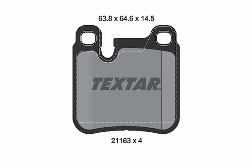 Textar bremsbelagsatz - textar,