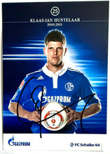 Klaas-Jan Huntelaar FC Schalke 04 handsignierte Autogrammkarte 2010/11 S04 RAR