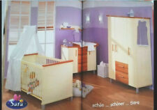 Kinderbett und Regal  von Baby-/Kinderzimmer Paidi Sara Dekor  Ahorn/Zwetschge